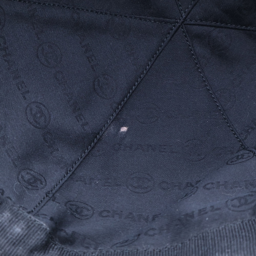 CHANEL(シャネル) 25SS ココマーク ポリアミド エンブロイダリー キャップ 帽子 ブラック AAA954