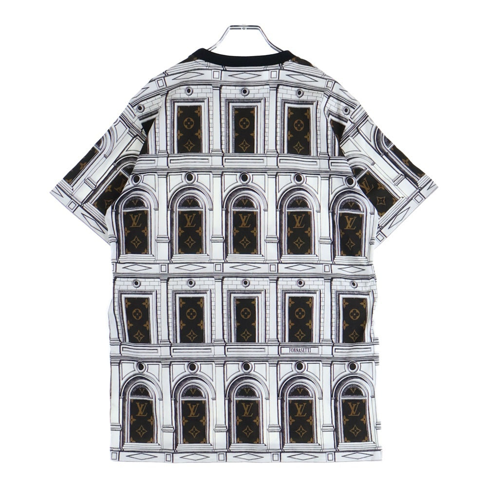 LOUIS VUITTON(ルイヴィトン) 21AW フォルナセッティ Tシャツ ホワイト×ブラウン コットン RW212B