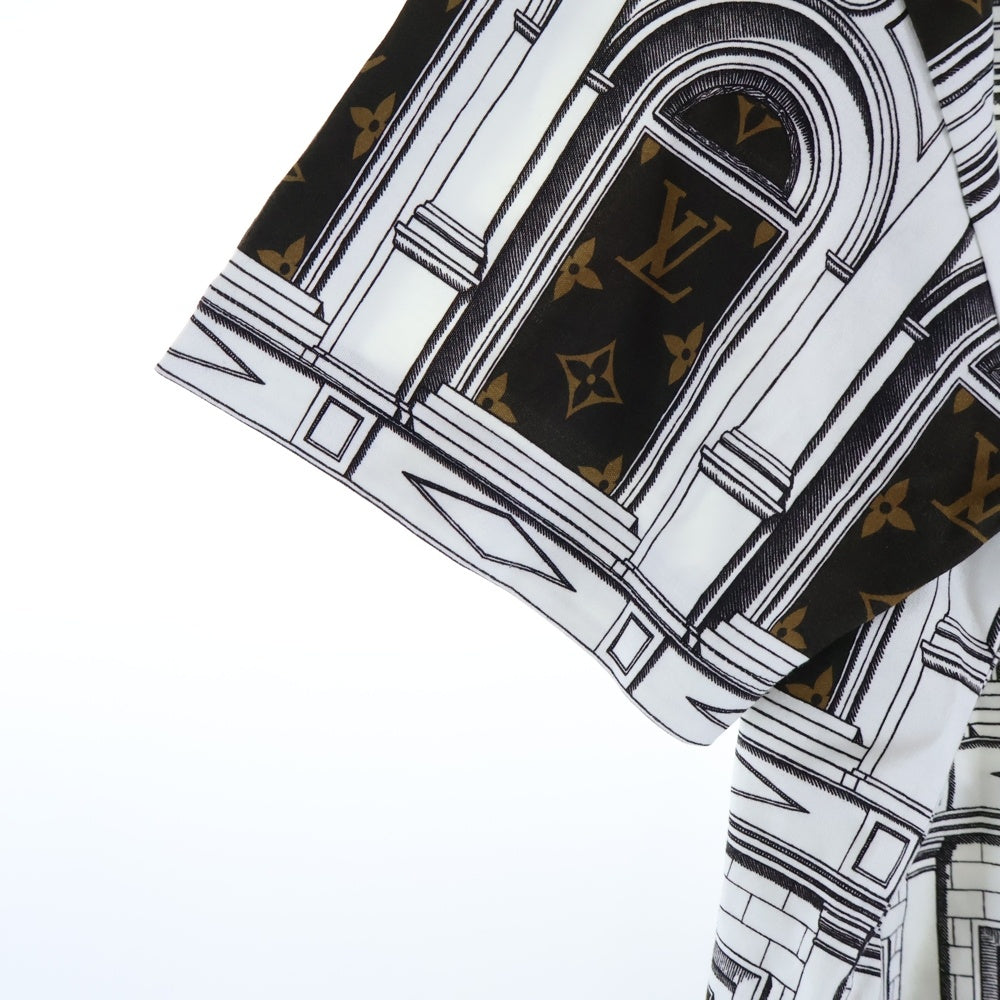 LOUIS VUITTON(ルイヴィトン) 21AW フォルナセッティ Tシャツ ホワイト×ブラウン コットン RW212B