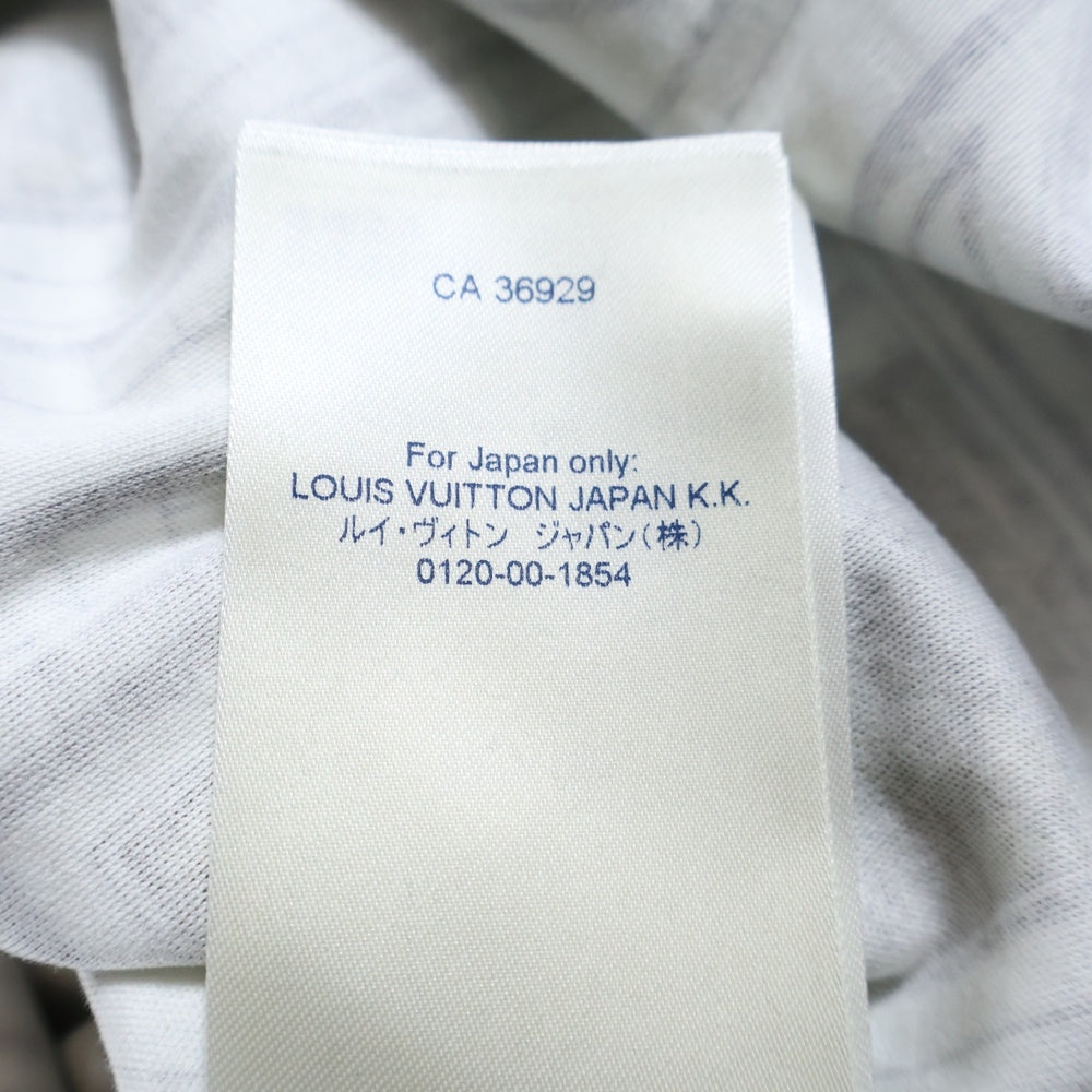 LOUIS VUITTON(ルイヴィトン) 21AW フォルナセッティ Tシャツ ホワイト×ブラウン コットン RW212B