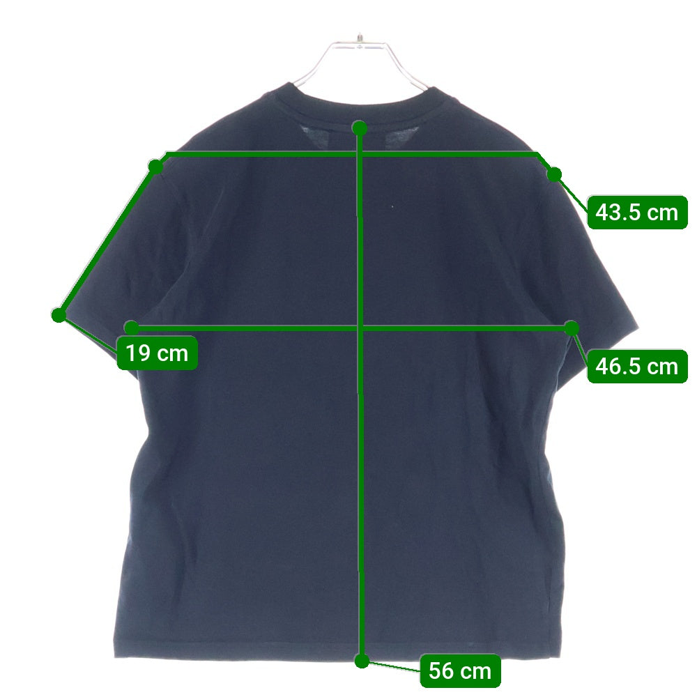 ami paris(アミパリス) Ami de Coeur アミドゥクール 立体ハートロゴ クルーネック半袖Tシャツ カットソー ブラック UTS027.726