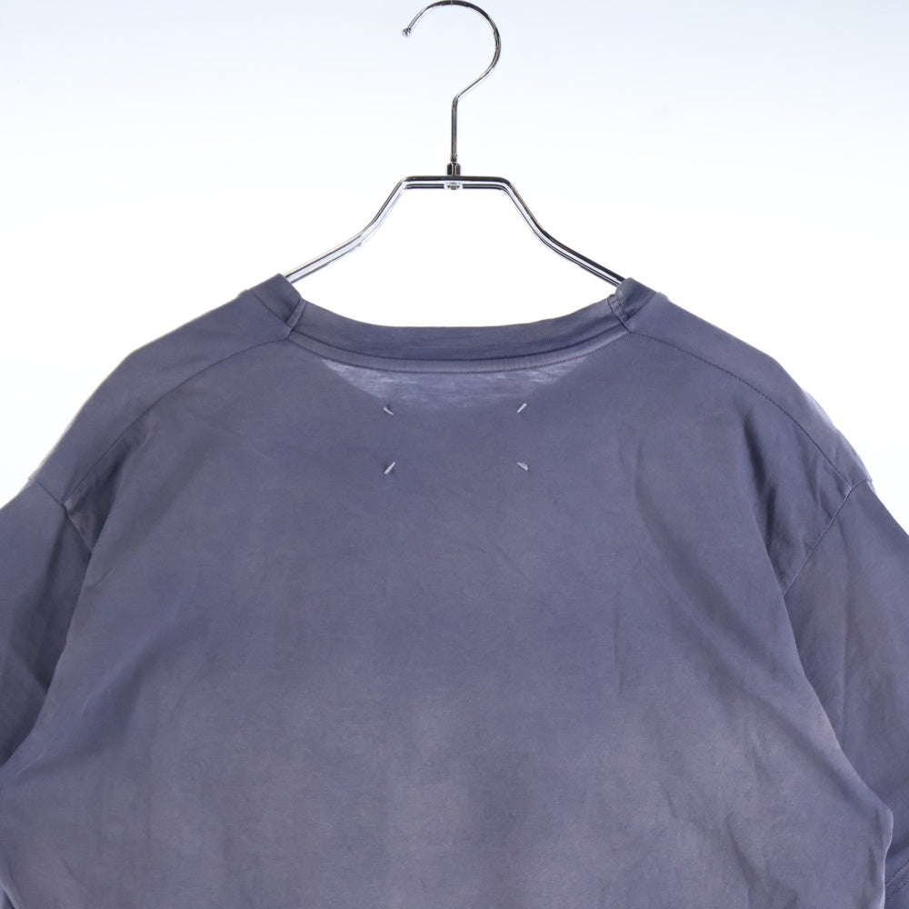 Maison Margiela 0(メゾンマルジェラ) カレッジロゴ Tシャツ パープル コットン 半袖 S51GC0519