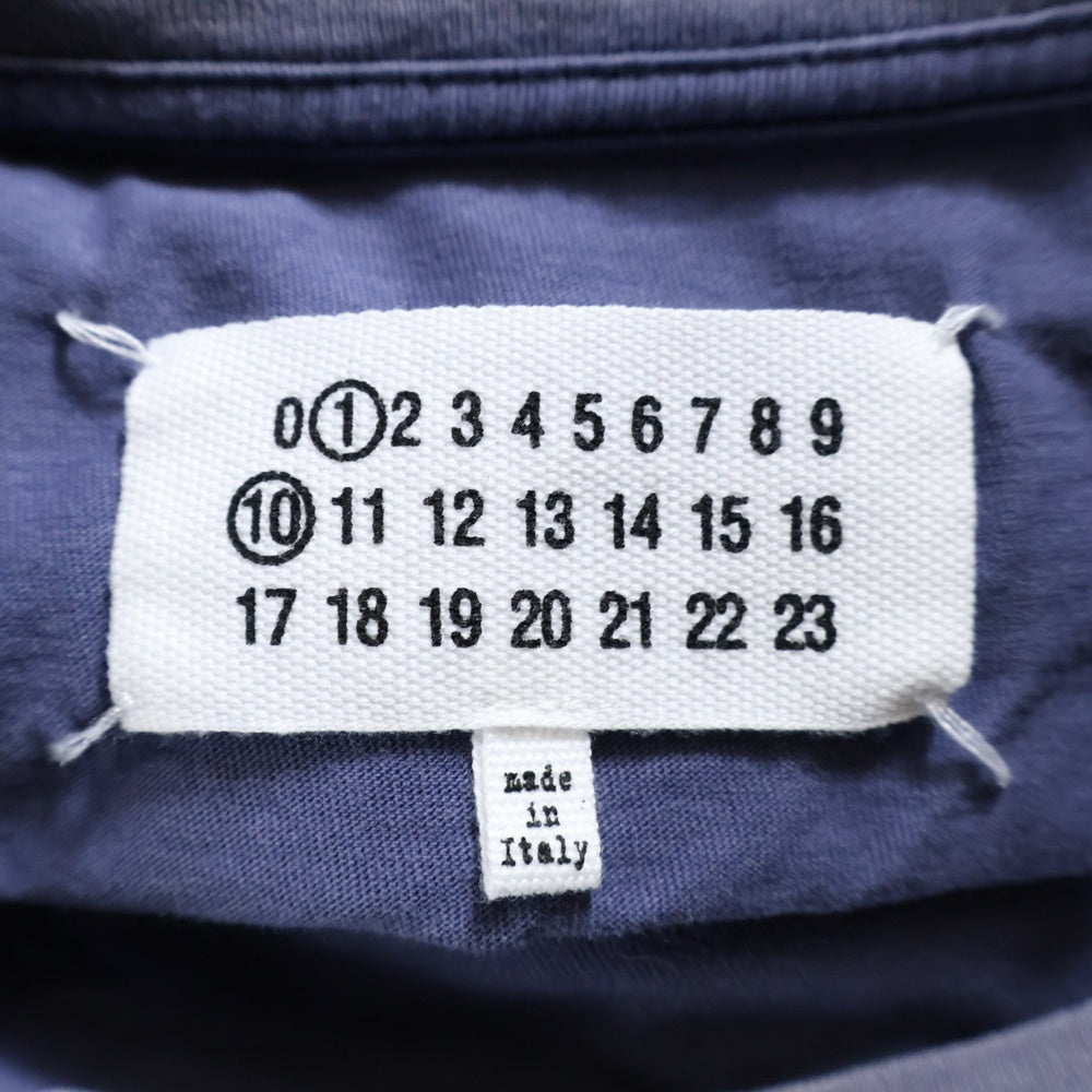 Maison Margiela 0(メゾンマルジェラ) カレッジロゴ Tシャツ パープル コットン 半袖 S51GC0519