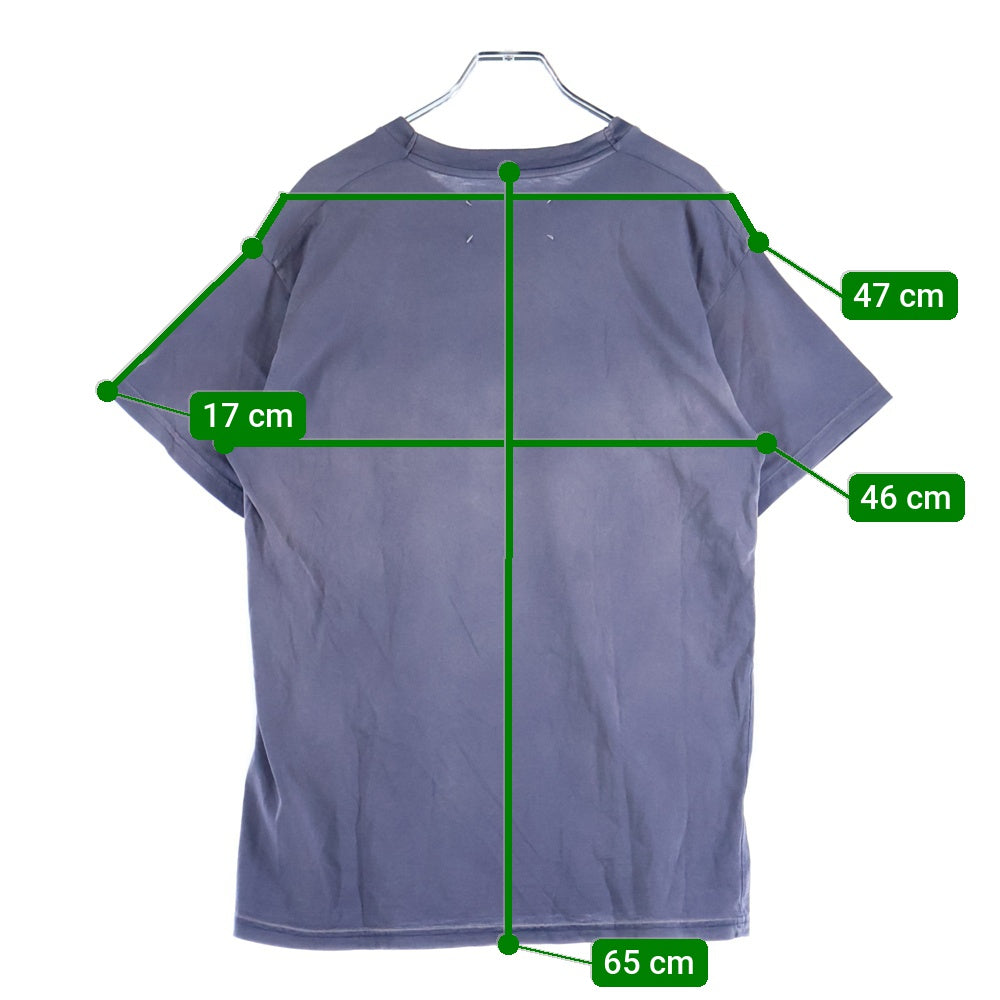 Maison Margiela 0(メゾンマルジェラ) カレッジロゴ Tシャツ パープル コットン 半袖 S51GC0519