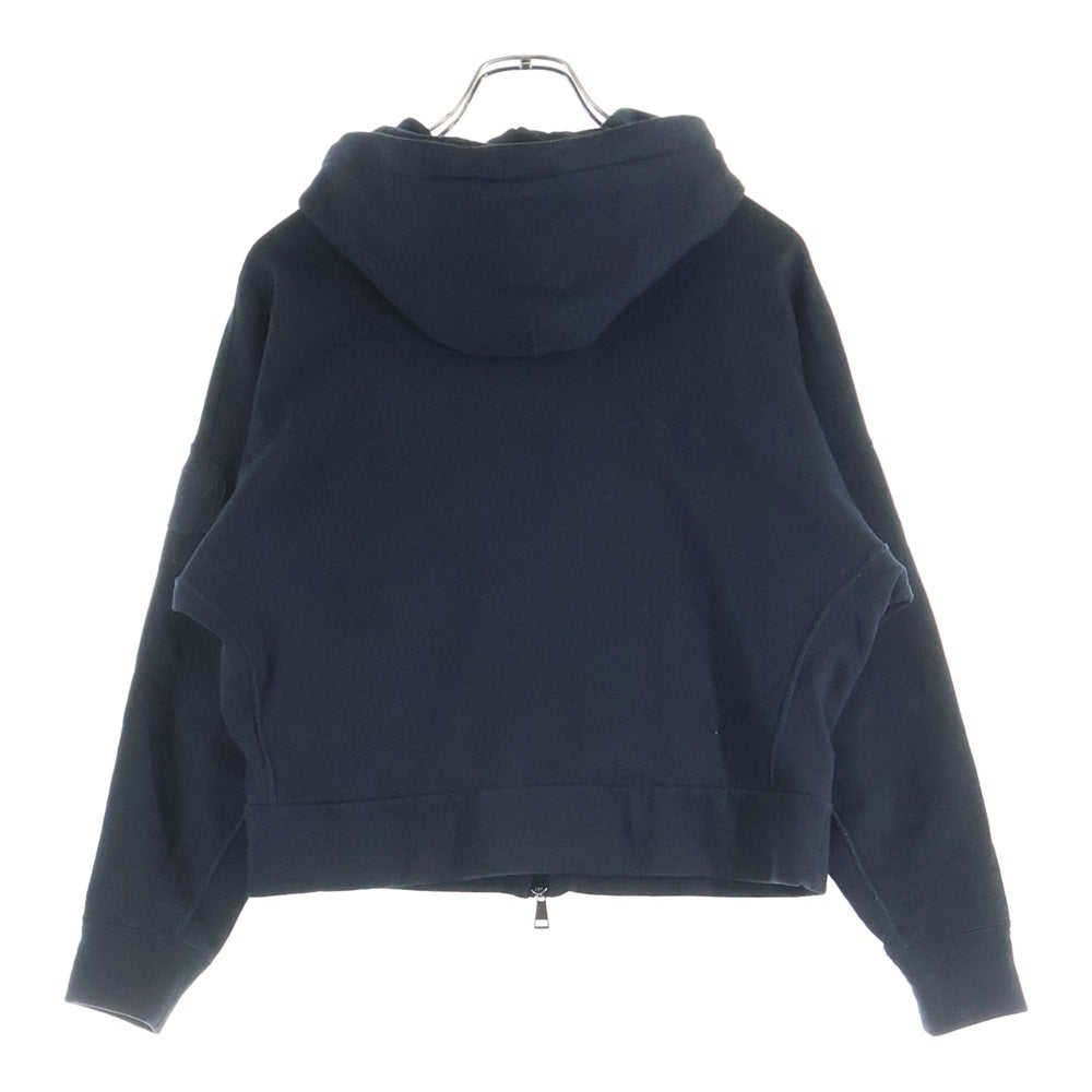 MONCLER(モンクレール) MAGLIA CARDIGAN ロゴテープ ジップアップ パーカー ブラック コットン E20938460900