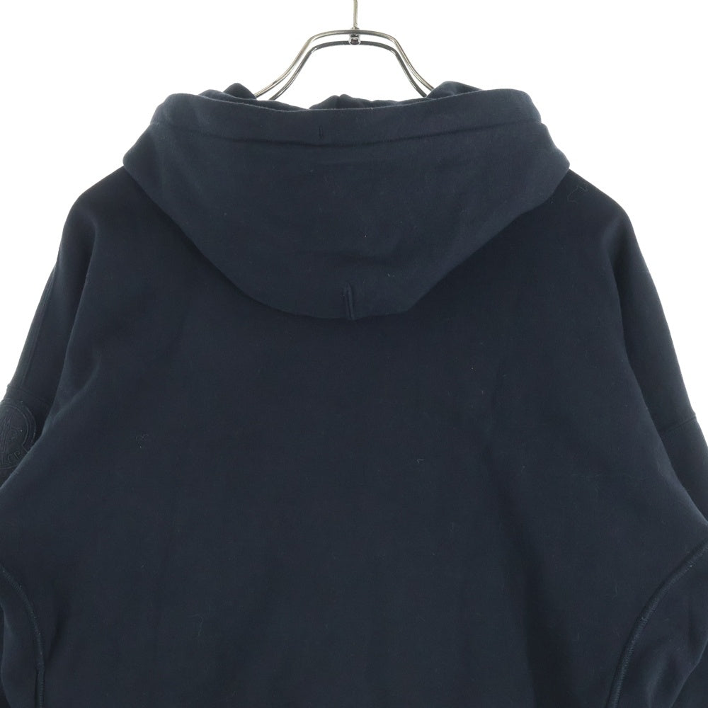 MONCLER(モンクレール) MAGLIA CARDIGAN ロゴテープ ジップアップ パーカー ブラック コットン E20938460900