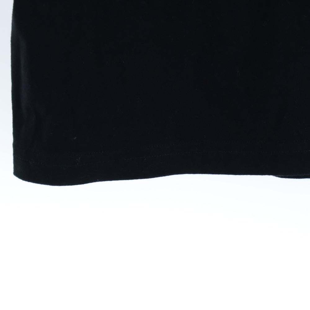 MONCLER GENIUS(モンクレール ジーニアス) NOIR KEI NINOMIYA ノワール ケイ ニノミヤ ビッグロゴTシャツ ブラック コットン×レザー