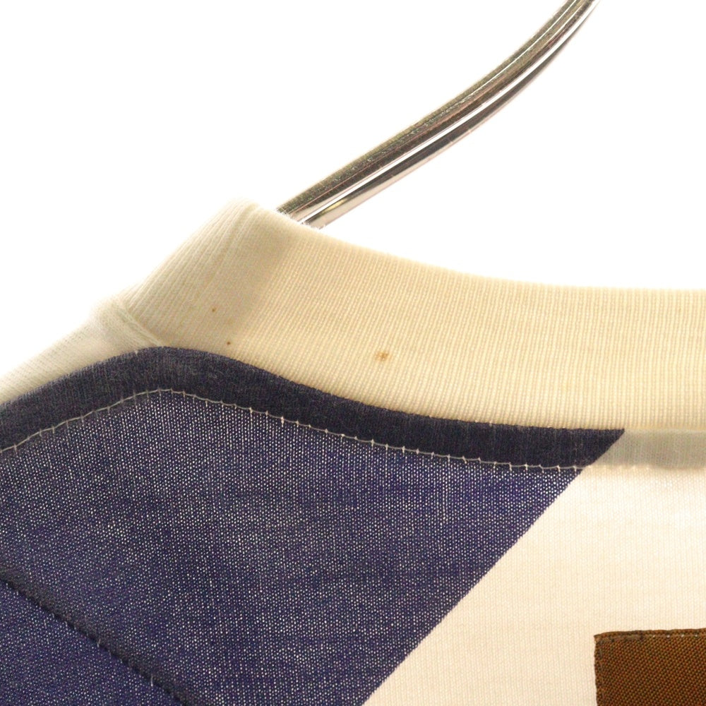 LOUIS VUITTON(ルイヴィトン) 19AW フラッグ 国旗 総柄プリント クルーネック 半袖Tシャツ カットソー マルチカラー レッド/ブルー RM192 NPG HHY81W