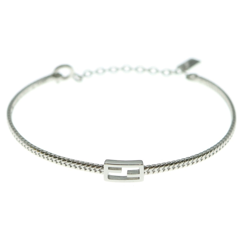 FENDI(フェンディ) バゲット バングル FFロゴ ブレスレット シルバー GP 8AG987 B08