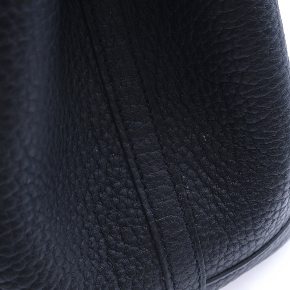 HERMES(エルメス) ガーデンパーティTPM ハンドバッグ ブラック ネゴンダ シルバー金具 Z刻印