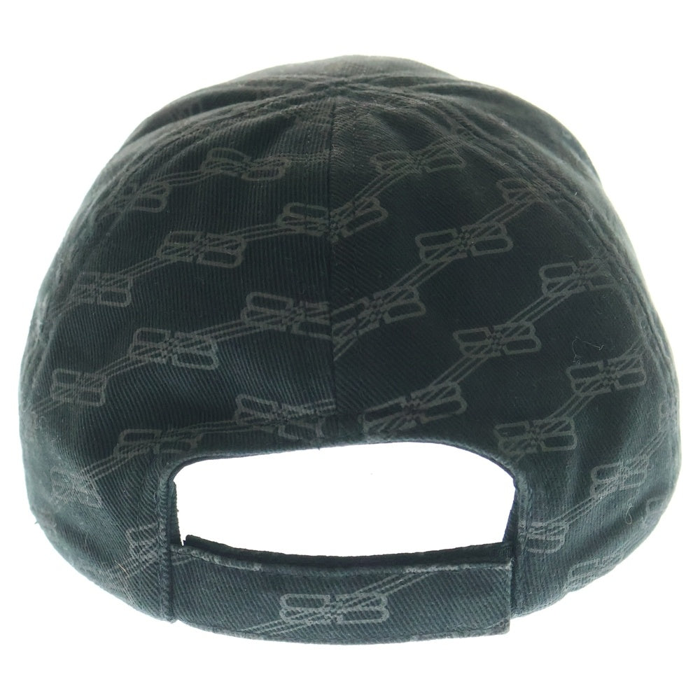 BALENCIAGA(バレンシアガ) BBロゴ ベースボールキャップ 帽子 ブラック コットン 704104