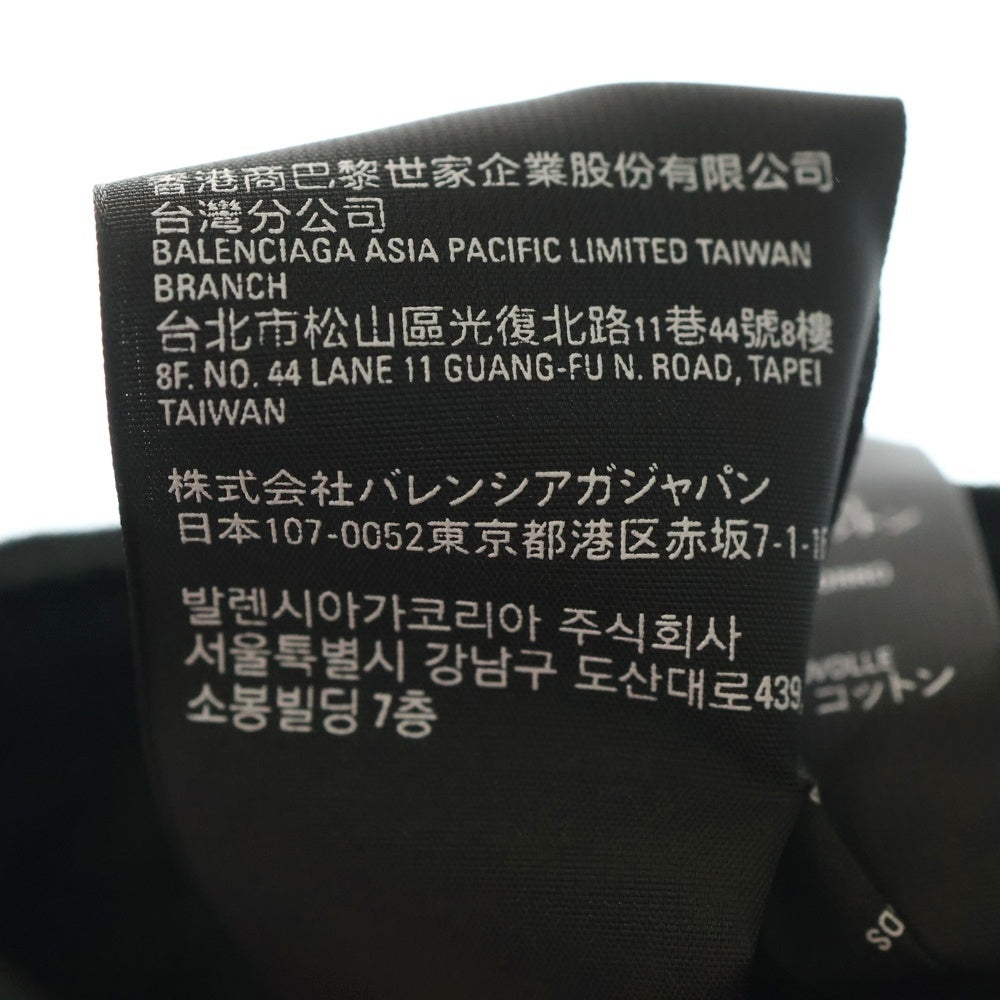 BALENCIAGA(バレンシアガ) BBロゴ ベースボールキャップ 帽子 ブラック コットン 704104