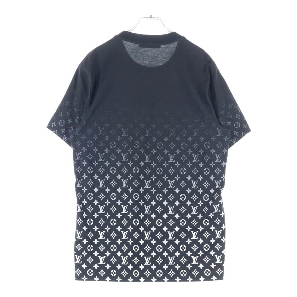 LOUIS VUITTON(ルイヴィトン) 21AW モノグラム グラディエント 総柄プリント クルーネック 半袖Tシャツ カットソー ブラック RM212Q NPG HKY46W