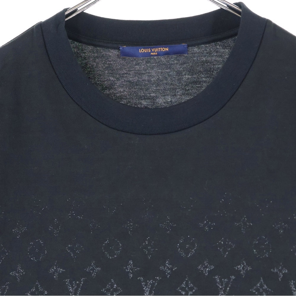LOUIS VUITTON(ルイヴィトン) 21AW モノグラム グラディエント 総柄プリント クルーネック 半袖Tシャツ カットソー ブラック RM212Q NPG HKY46W