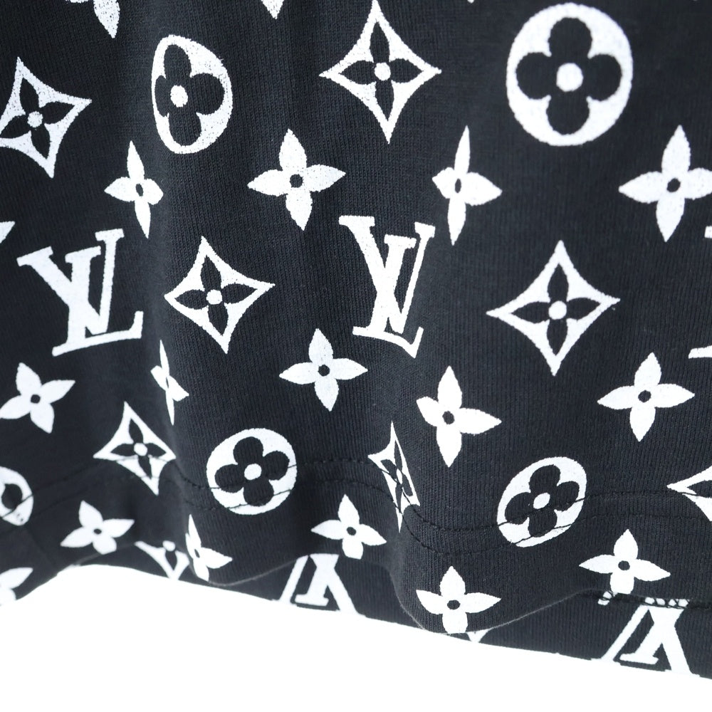 LOUIS VUITTON(ルイヴィトン) 21AW モノグラム グラディエント 総柄プリント クルーネック 半袖Tシャツ カットソー ブラック RM212Q NPG HKY46W
