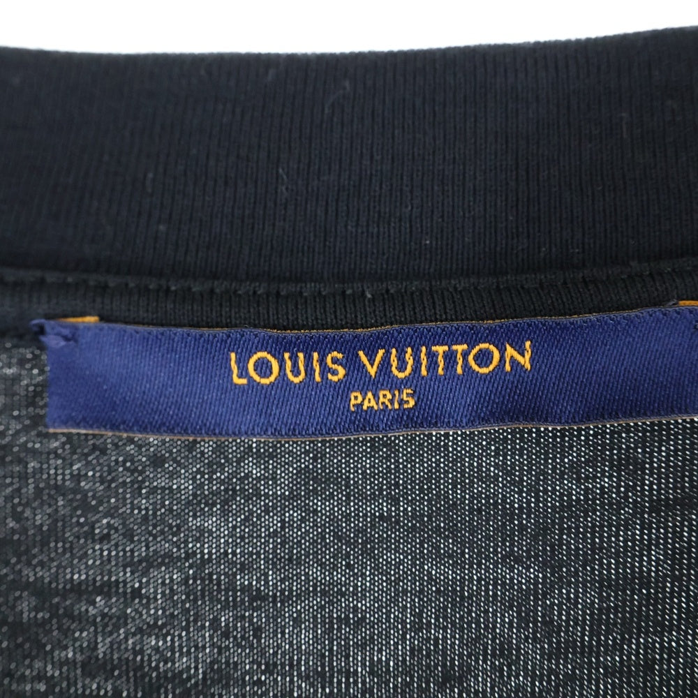 LOUIS VUITTON(ルイヴィトン) 21AW モノグラム グラディエント 総柄プリント クルーネック 半袖Tシャツ カットソー ブラック RM212Q NPG HKY46W