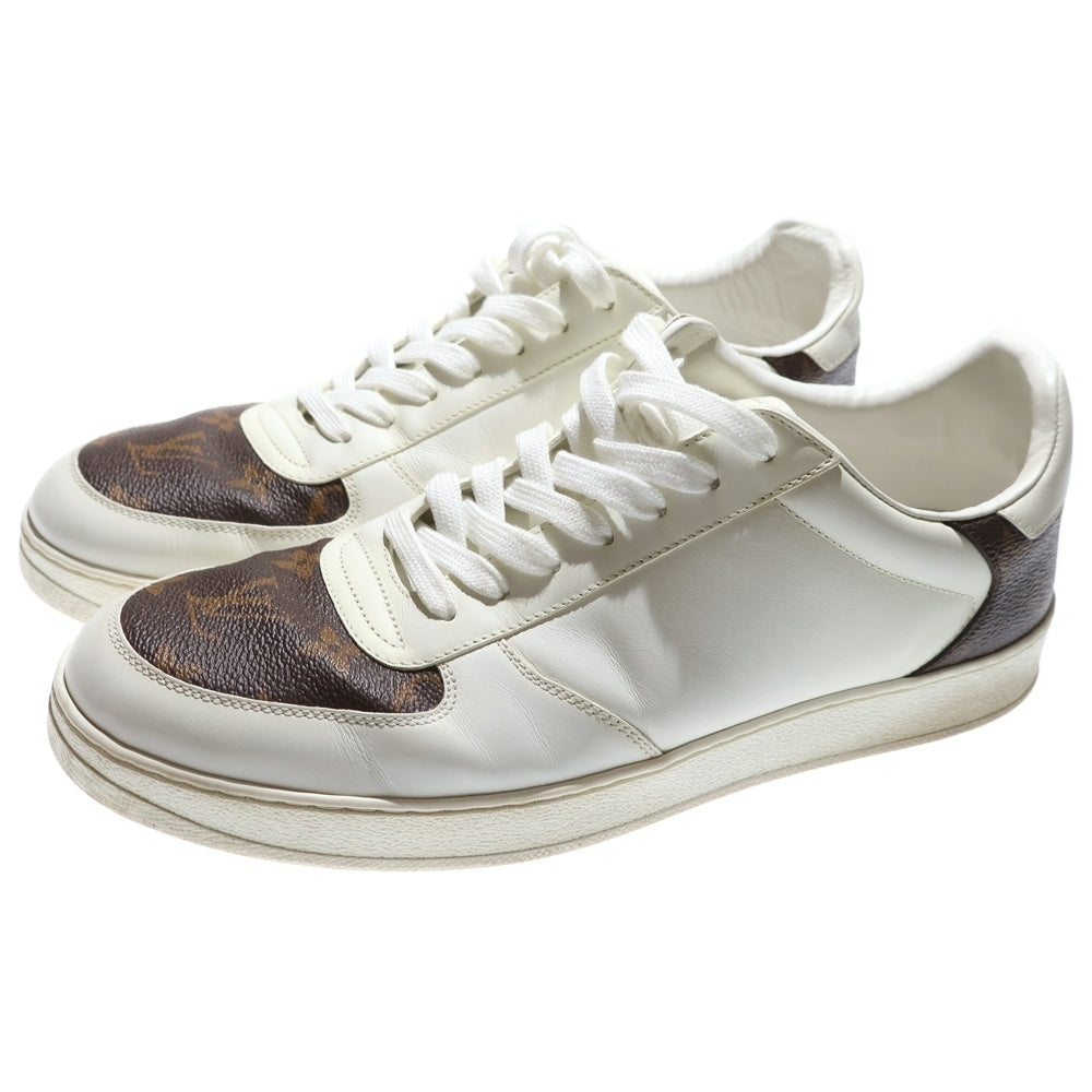 LOUIS VUITTON(ルイヴィトン) リヴォリ ライン モノグラム レザー レースアップ ローカットシューズ スニーカー ホワイト/ブラウン