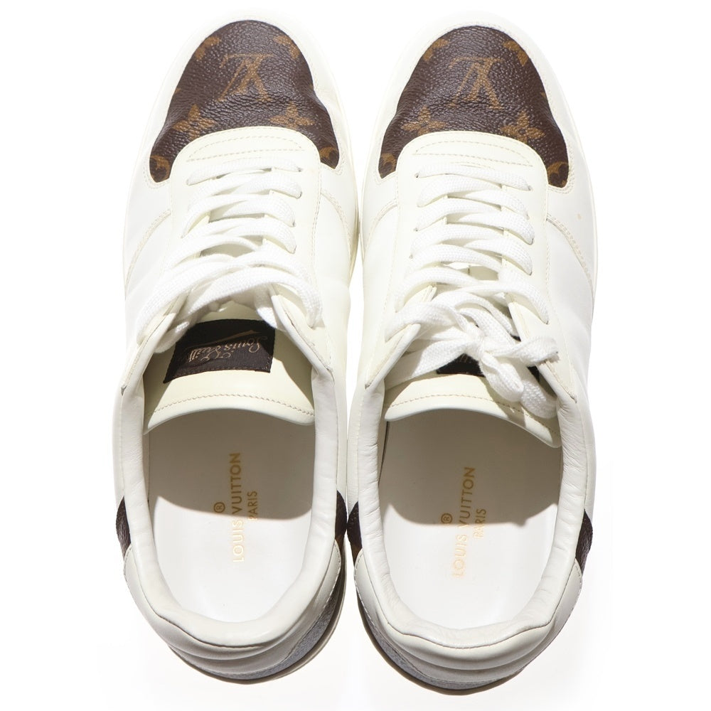LOUIS VUITTON(ルイヴィトン) リヴォリ ライン モノグラム レザー レースアップ ローカットシューズ スニーカー ホワイト/ブラウン
