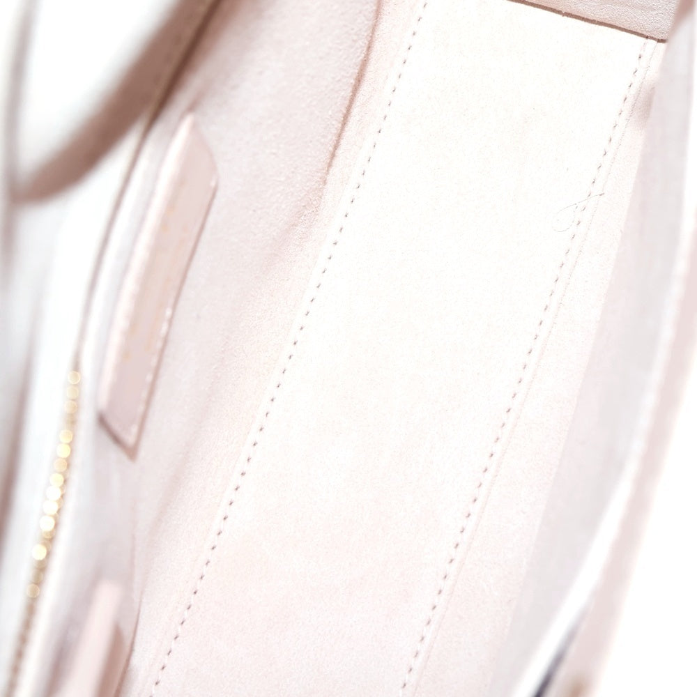 Christian Dior(クリスチャンディオール) Lady Dior My ABCDior レディディオール スモール カナージュ ラムスキン 2WAY チャーム付レザーハンドバッグ ショルダーバッグ ピンク レディース