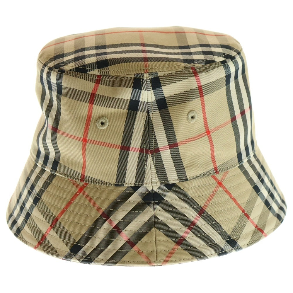 BURBERRY(バーバリー) ノバチェック バケットハット 帽子 ベージュ ポリエステル 8026927