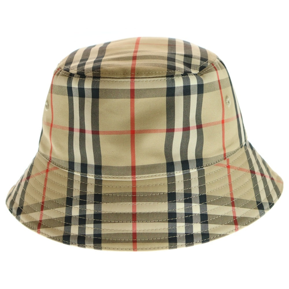 BURBERRY(バーバリー) ノバチェック バケットハット 帽子 ベージュ ポリエステル 8026927