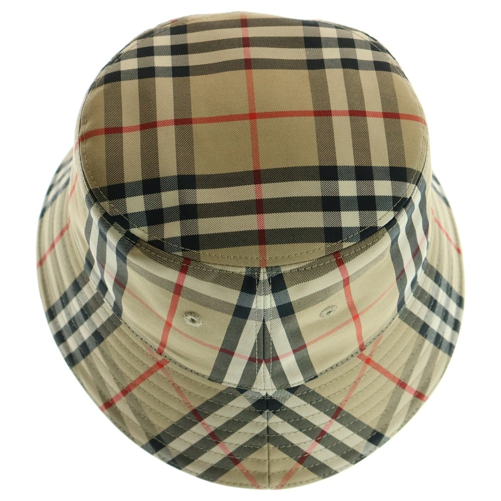 BURBERRY(バーバリー) ノバチェック バケットハット 帽子 ベージュ ポリエステル 8026927