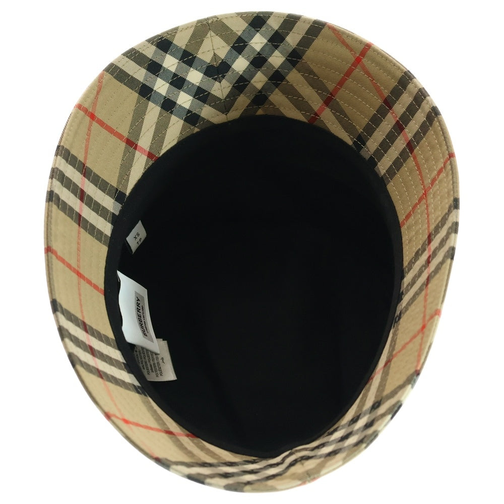 BURBERRY(バーバリー) ノバチェック バケットハット 帽子 ベージュ ポリエステル 8026927