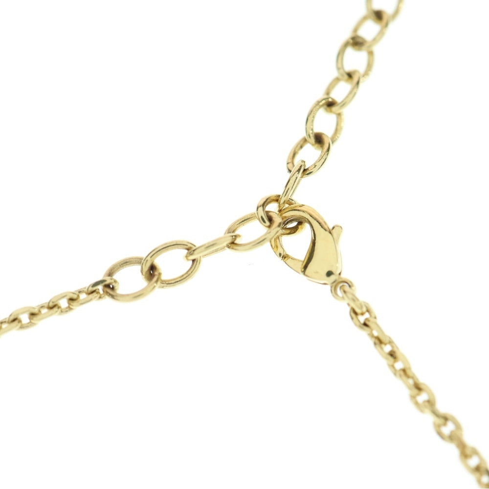 Christian Dior(クリスチャンディオール) CDロゴ ネックレス フェイクパール ペンダント チェーン ゴールド GP