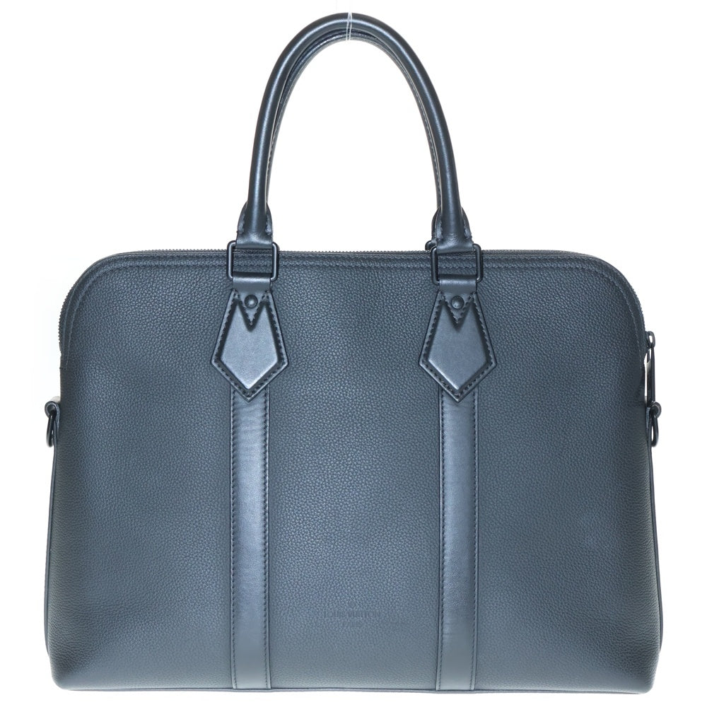 LOUIS VUITTON(ルイヴィトン) アエログラム テイクオフ・ブリーフケース ハンドバッグ ビジネスバッグ ブラック ノワール レザー M59159 ブラック金具