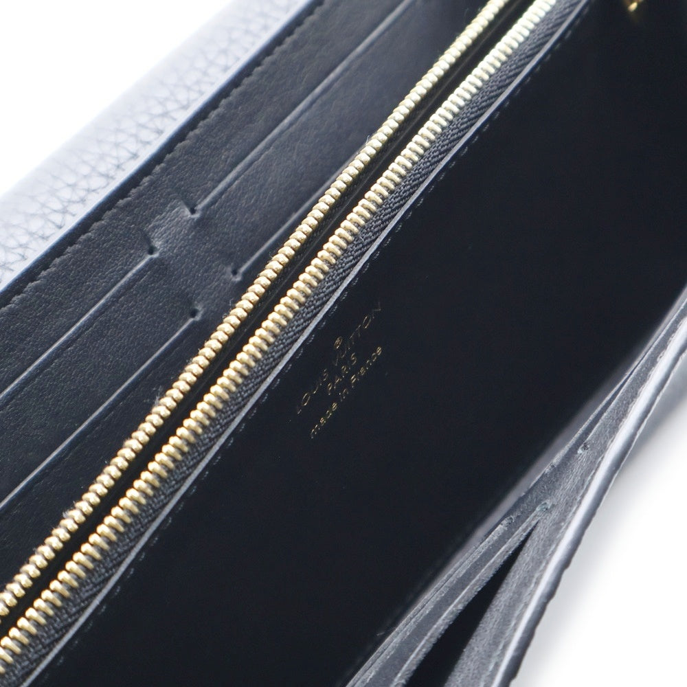 LOUIS VUITTON(ルイヴィトン) ポルトフォイユ カプシーヌ 長財布 ロングウォレット カードケース ブラック レザー M63461 ゴールド金具