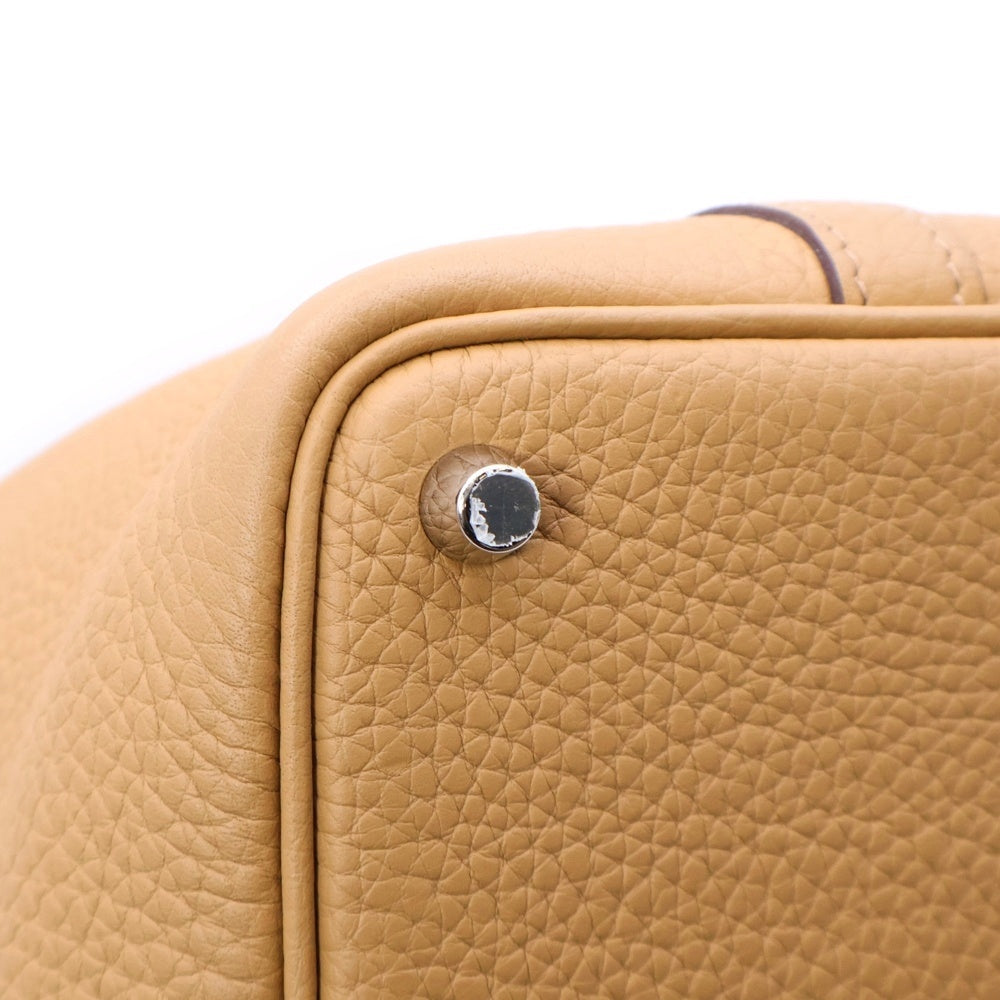 HERMES(エルメス) ピコタンロックPM ビスキュイ トリヨンクレマンス ハンドバッグ シルバー金具 U刻印