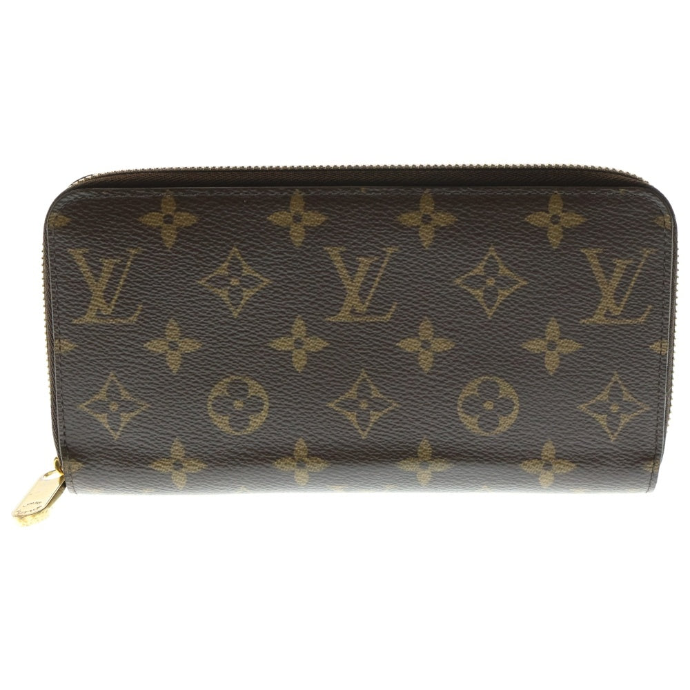 LOUIS VUITTON(ルイヴィトン) ジッピー ウォレット モノグラム PVC レザー ラウンドファスナー ロングウォレット 長財布 ゴールド金具 ブラウン M42616