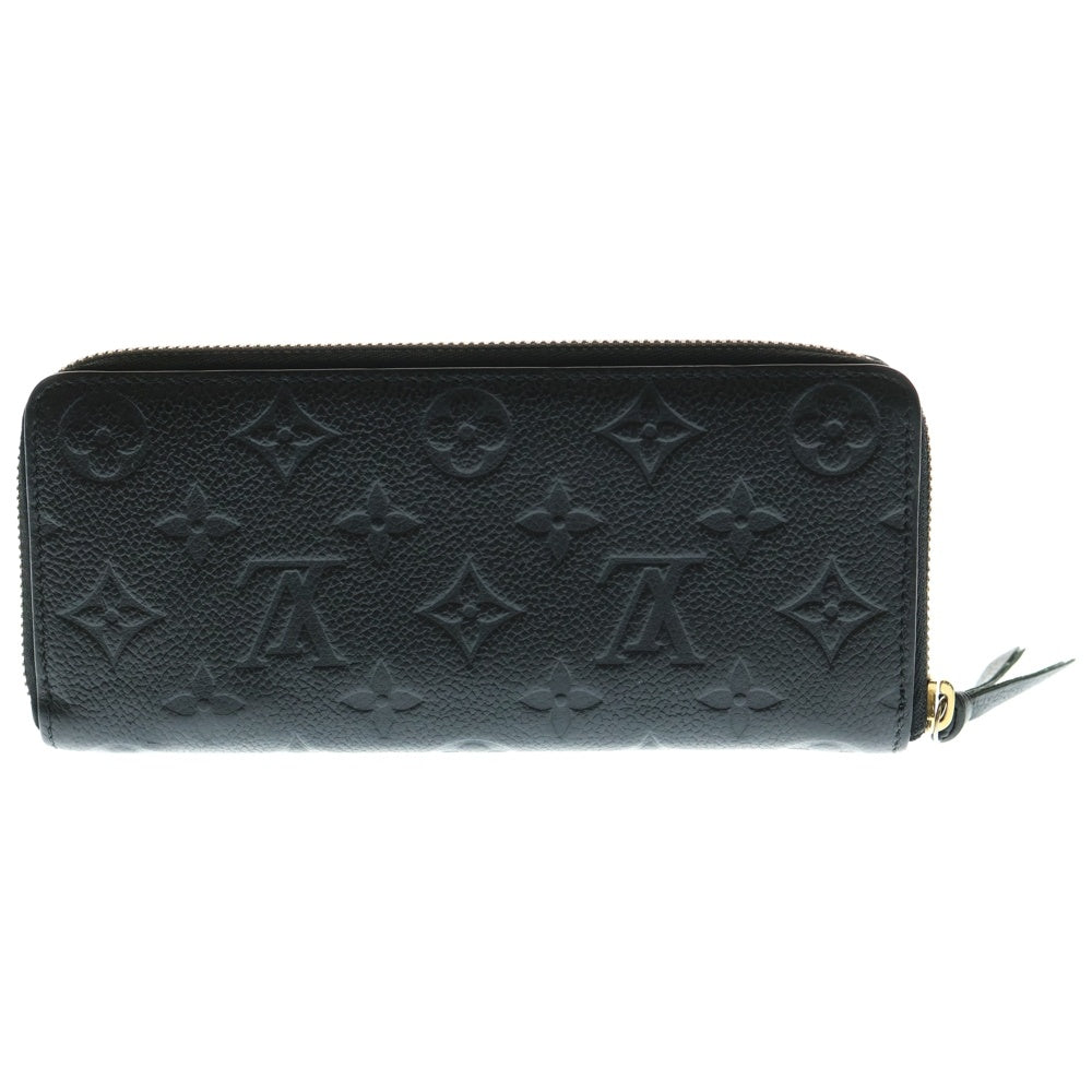 LOUIS VUITTON(ルイヴィトン) ポルトフォイユ クレマンス モノグラム アンプラント エンボスレザー ラウンドファスナー ロングウォレット 長財布 ゴールド金具 ブラック M60171