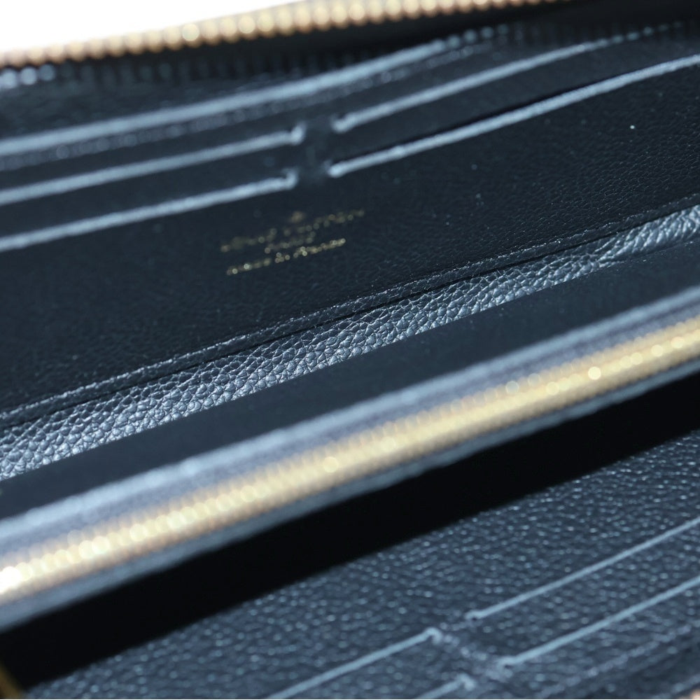 LOUIS VUITTON(ルイヴィトン) ポルトフォイユ クレマンス モノグラム アンプラント エンボスレザー ラウンドファスナー ロングウォレット 長財布 ゴールド金具 ブラック M60171