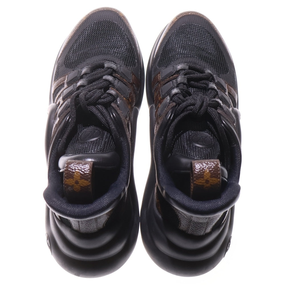 LOUIS VUITTON(ルイヴィトン) アークライトライン モノグラム PVC レザー メッシュ ハイカット シューズ スニーカー ブラック/ブラウン レディース 1A43LH