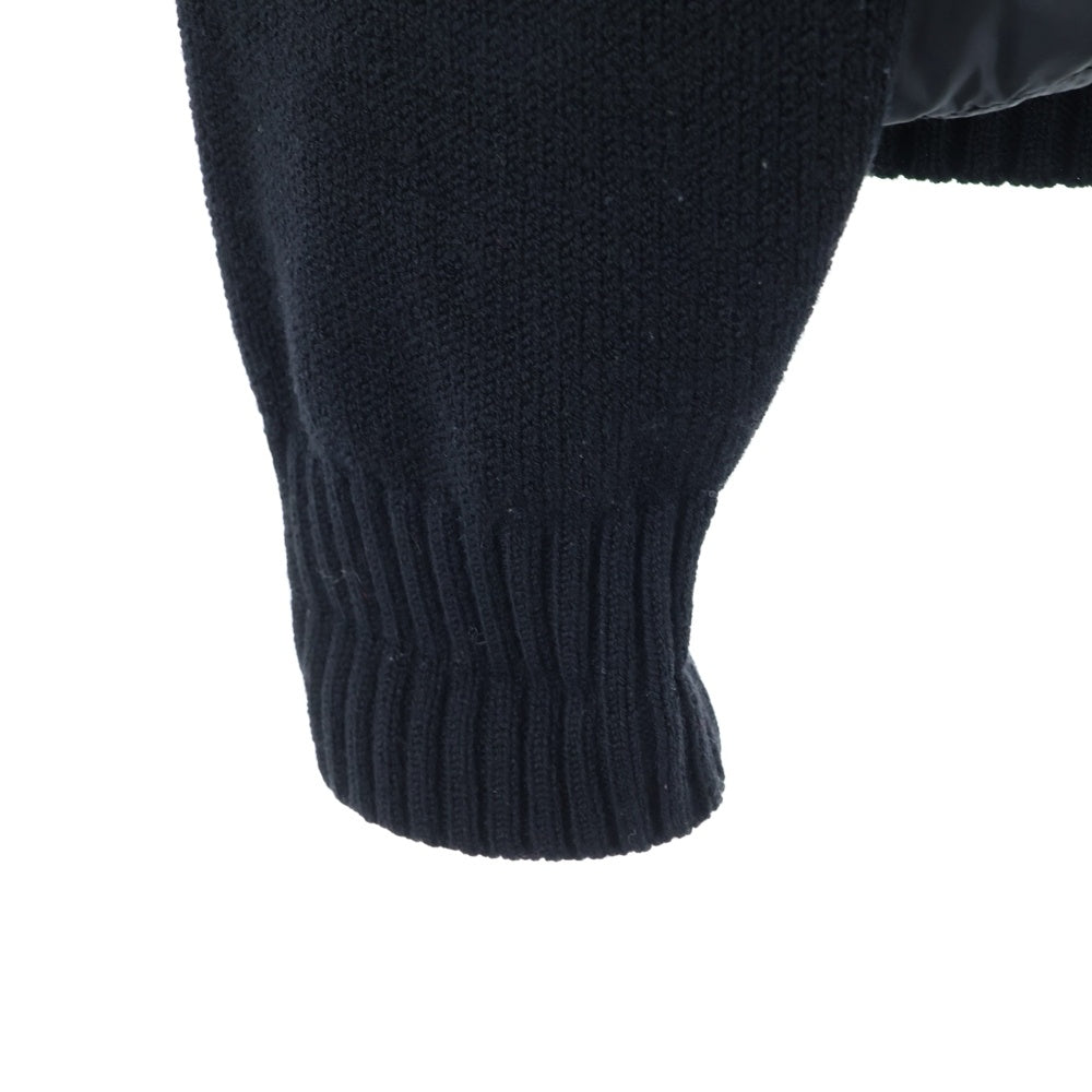 MONCLER(モンクレール) 17AW GRENOBLE グルノーブル ニット切り替え ハイネック ジップアップ ダウンジャケット ブラック C20979400000 94778