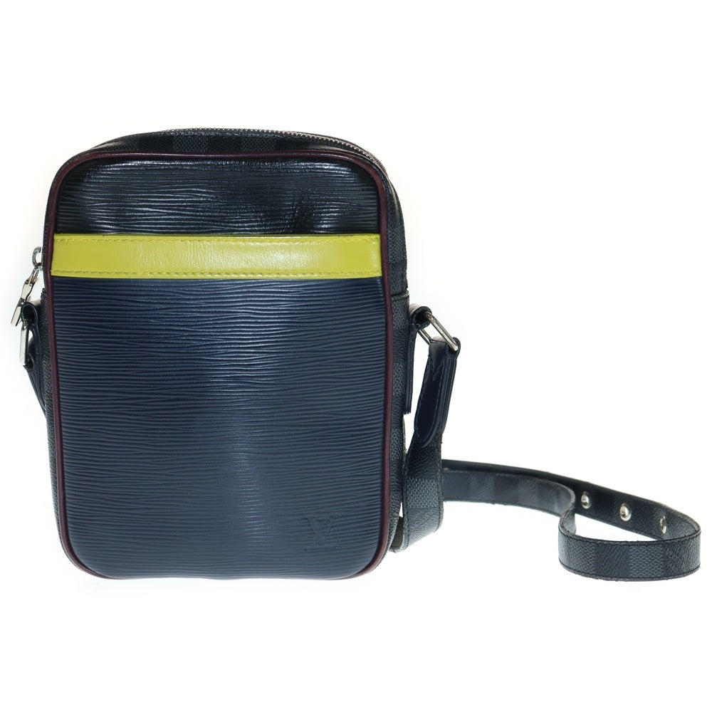 LOUIS VUITTON(ルイヴィトン) エピ×ダミエ・グラフィット ダヌーブ スリム ショルダーバッグ マルチカラー PVC×レザー M55100