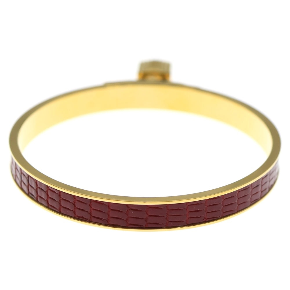 HERMES(エルメス) ケリーバングル ブレスレット パドロック レッド×ゴールド GP