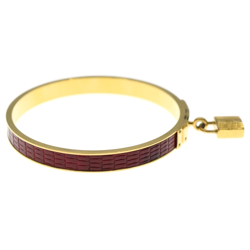 HERMES(エルメス) ケリーバングル ブレスレット パドロック レッド×ゴールド GP