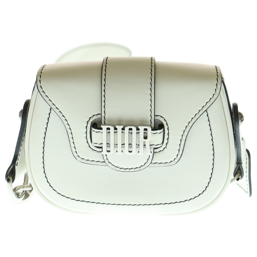 専用|クリスチャンディオール  D-Fence ショルダーバッグ CHRISTIAN DIOR D Fence Calfskin Leather Saddle Bag Black