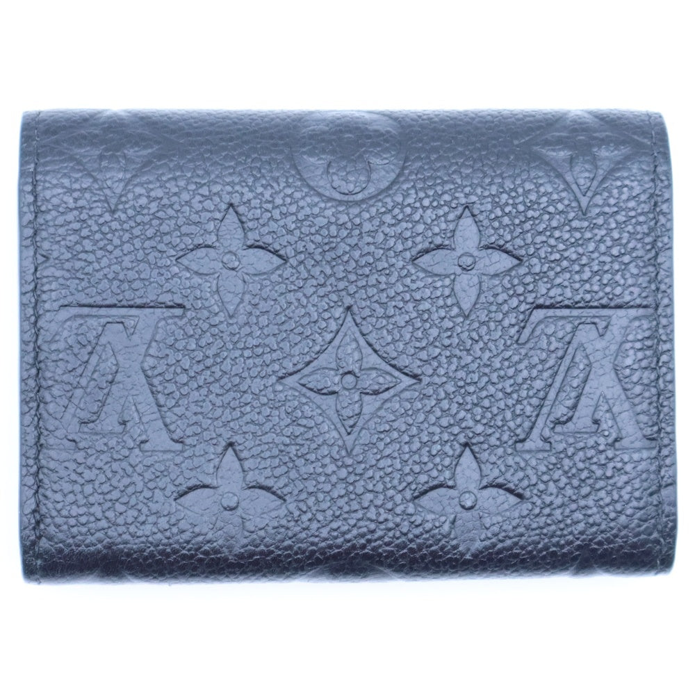 LOUIS VUITTON(ルイヴィトン) モノグラム・アンプラント ポルトモネ・ロザリー ミニ ノワール レザー M81455 ICタイプ 財布 ウォレット レディース