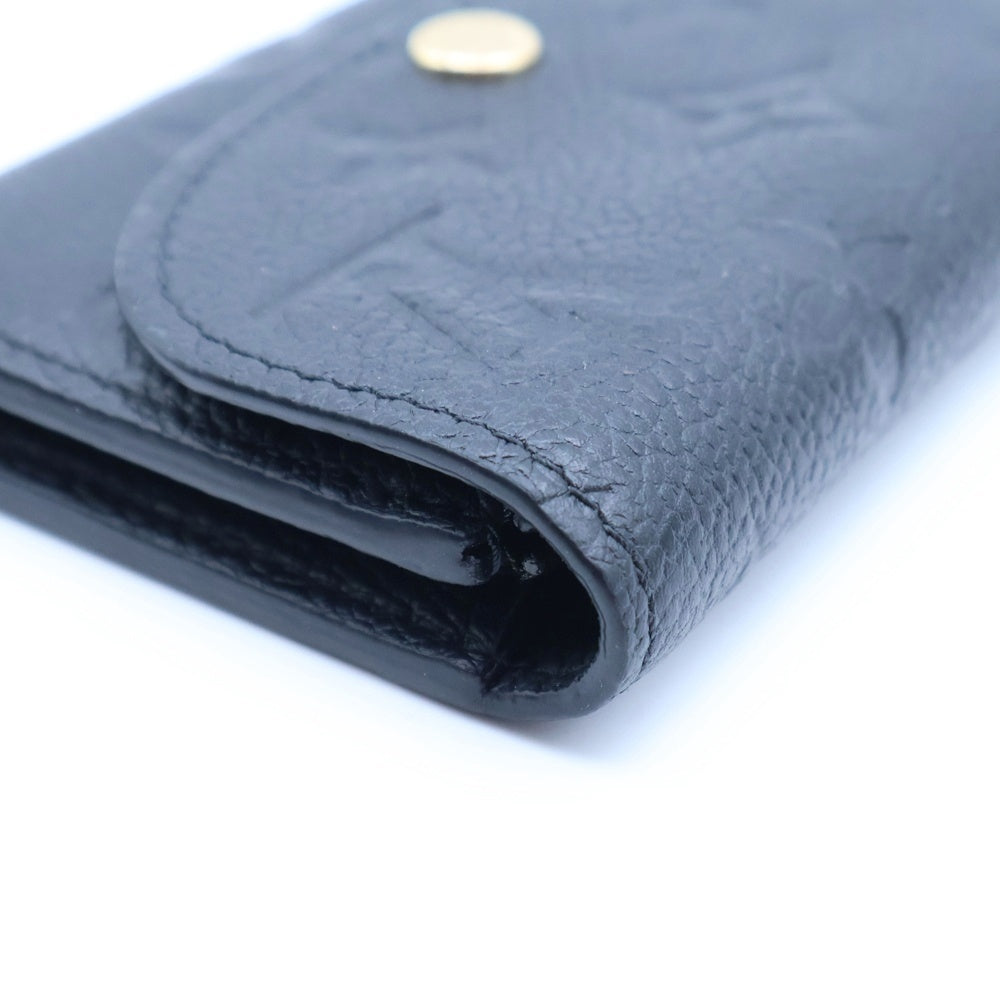LOUIS VUITTON(ルイヴィトン) モノグラム・アンプラント ポルトモネ・ロザリー ミニ ノワール レザー M81455 ICタイプ 財布 ウォレット レディース