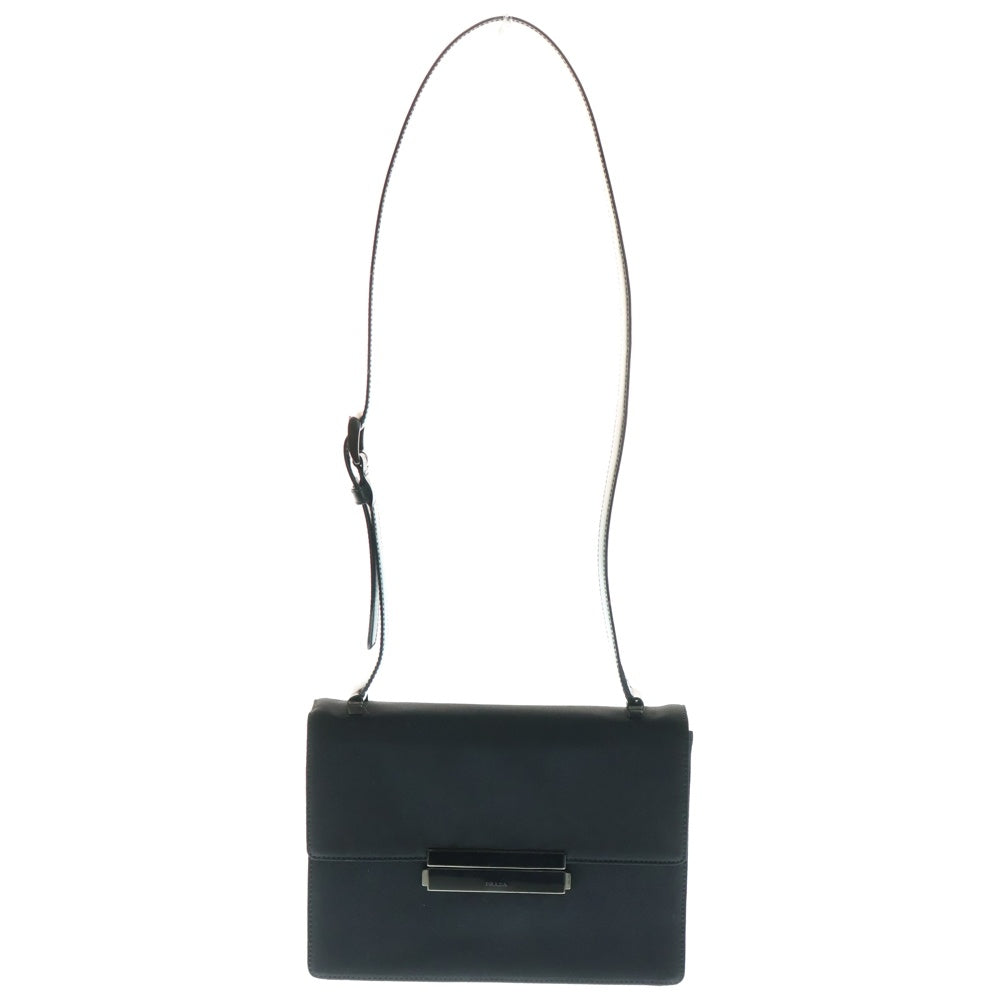 PRADA(プラダ) テスート ショルダーバッグ ショルダーポシェット ブラック ナイロン シルバー金具