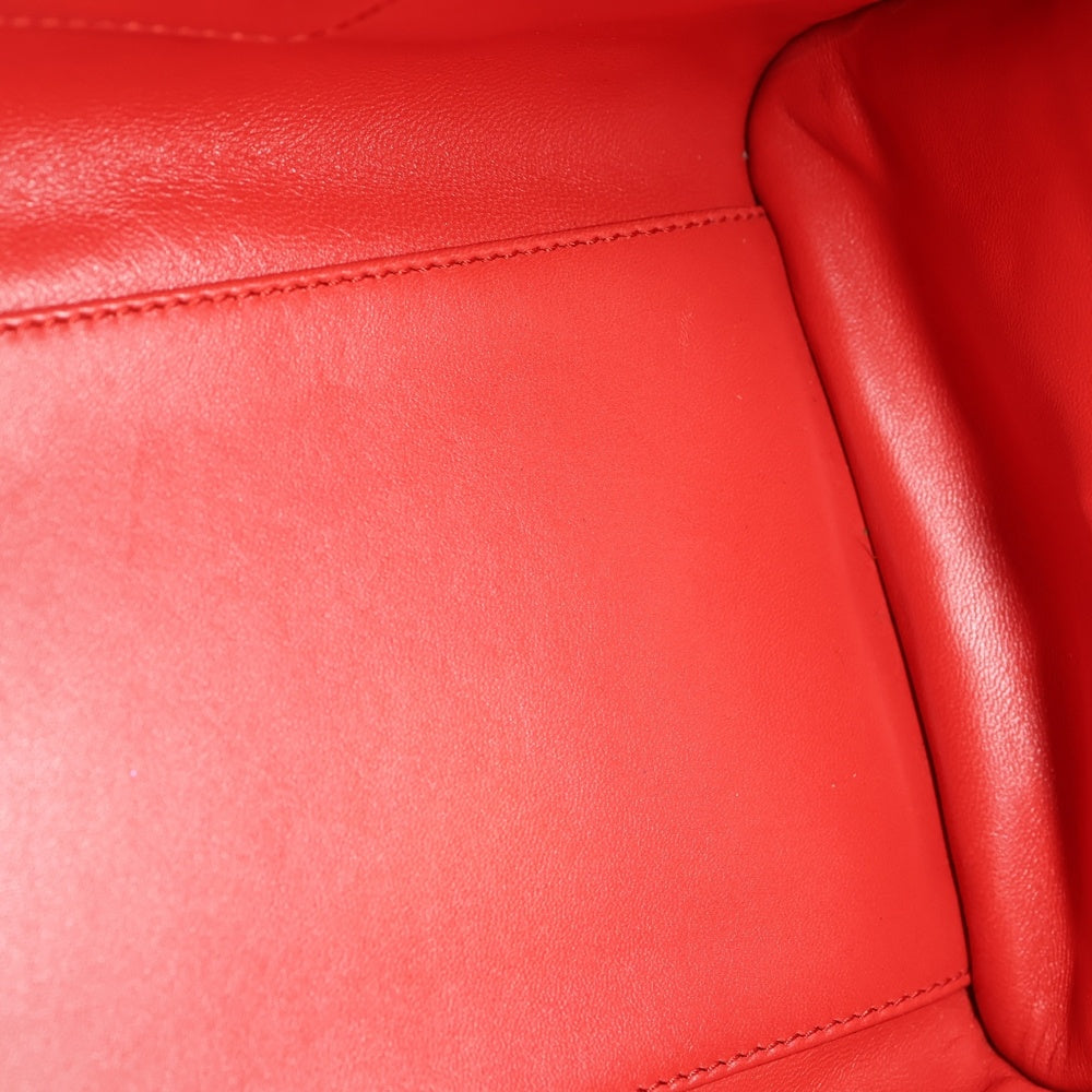 LOEWE(ロエベ) アマソナ36 ボストンバッグ ハンドバッグ アナグラム レッド レザー ゴールド金具