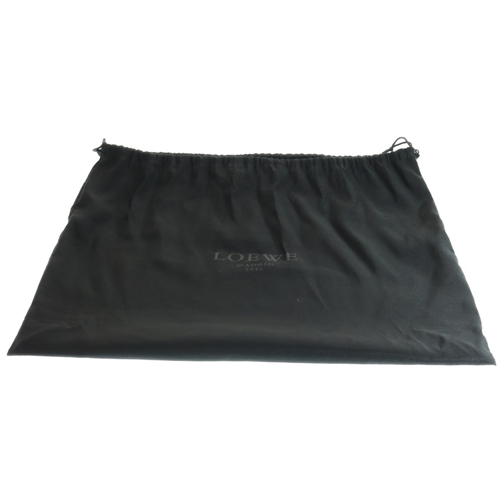 LOEWE(ロエベ) アマソナ36 ボストンバッグ ハンドバッグ アナグラム レッド レザー ゴールド金具