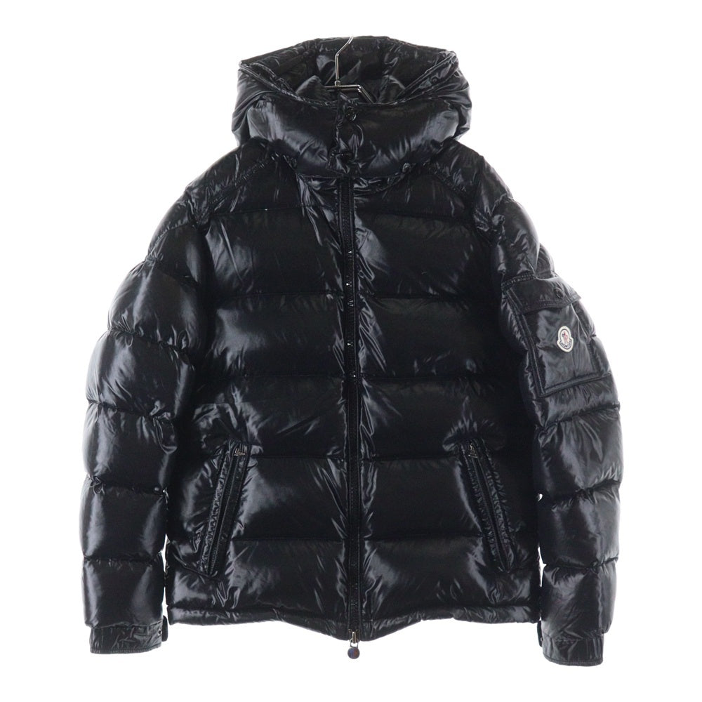 MONCLER(モンクレール) MAYA GIUBBOTTO マヤ ロゴワッペン ダウンジャケット ブルゾン ブラック C20914036605 68950