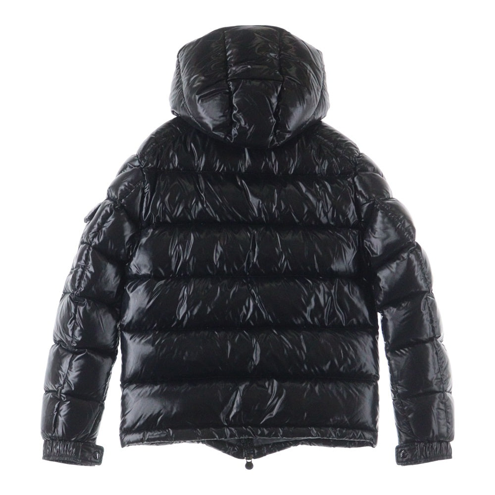 MONCLER(モンクレール) MAYA GIUBBOTTO マヤ ロゴワッペン ダウンジャケット ブルゾン ブラック C20914036605 68950