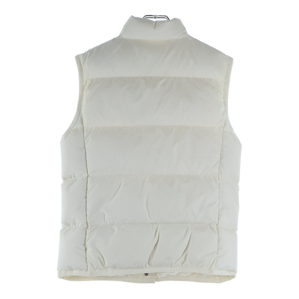 MONCLER(モンクレール) 24AW BADIA バディーア ワッペンロゴ スタンドカラー スナップボタン ダウンベスト ホワイト J20931A00008 54A81