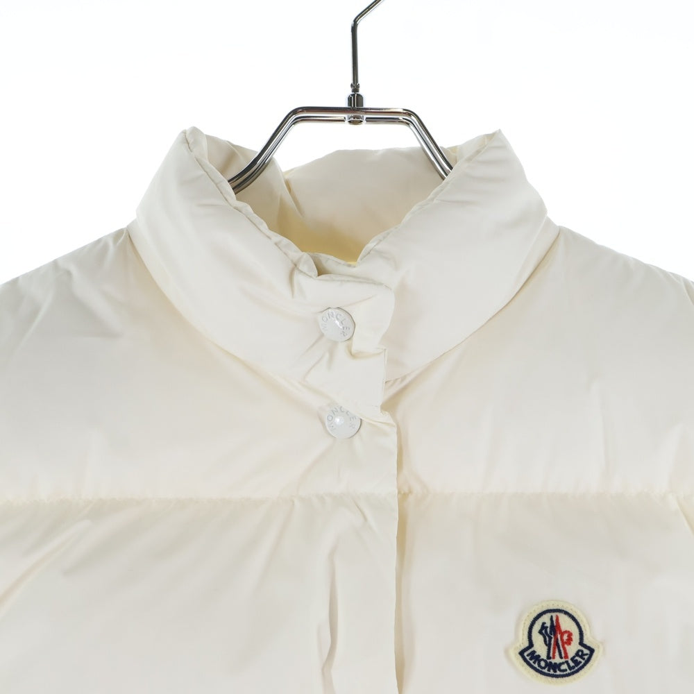 MONCLER(モンクレール) 24AW BADIA バディーア ワッペンロゴ スタンドカラー スナップボタン ダウンベスト ホワイト J20931A00008 54A81