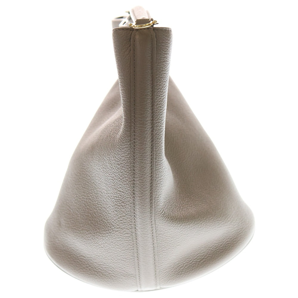 CELINE(セリーヌ) バケット16 セーズ ハンドバッグ トートバッグ グレージュ レザー 195573CR8 ゴールド金具